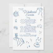 Invitation d'itinéraire pour Bachelorette déjantée (Dos)