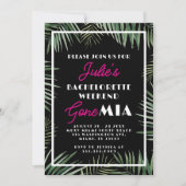 Invitation d'itinéraire pour l'enterrement de vie (Devant)