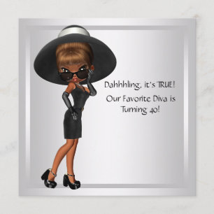 Invitation Diva Favorite Diva Favorite Fêtes Noires 40e anniv