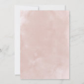 Invitation Divine Belle Dusty Rose Fête des mariées Blush (Dos)