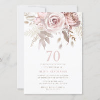 Divine Blush Rose Roses 70e fête d'anniversaire