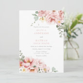 Invitation Divine Blush & Sage Mariage élégant (Debout devant)