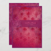 Invitation divine de cru de Valentine de fard à (Devant / Derrière)