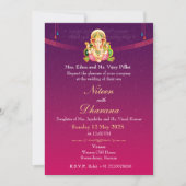 Invitation divine Mariage indienne (Devant)