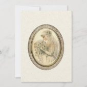 Invitation d'ivoire de Mariage de mariée antique (Devant)