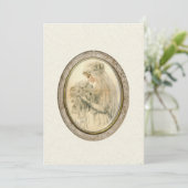 Invitation d'ivoire de Mariage de mariée antique (Debout devant)