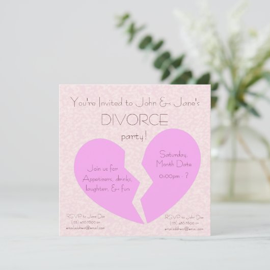 Invitation Divorce (Debout devant)