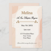 Invitation Divorce Party New Chapter Celebration (Devant / Derrière)