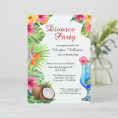 Invitation Divorce Tropical Summer Dine & Cocktail Party (Debout devant)