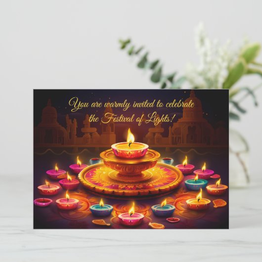 Invitation Diwali Glow (Debout devant)