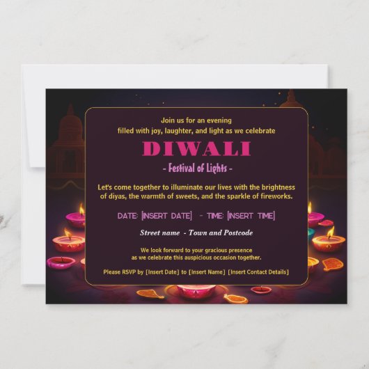 Invitation Diwali Glow (Dos)