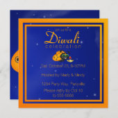 Invitation Diwali Ladybug avec Dipa sur une nuit étoilée (Devant / Derrière)