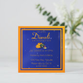 Invitation Diwali Ladybug avec Dipa sur une nuit étoilée (Debout devant)