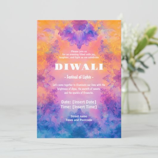 Invitation Diwali Serenity (Debout devant)