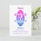 Invitation Dixième 10e anniversaire de mariage TIN ALUMINIUM (Debout devant)