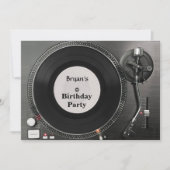 Invitation DJ d'anniversaire (Devant)