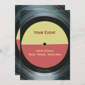 Invitation DJ Party Dance Event Music (Devant / Derrière)