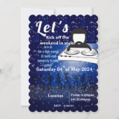 Invitation DJ party et amis de l'université se rassemblent (Devant)