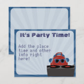 Invitation DJ Party Hip hop Bouncy Ball (Devant / Derrière)