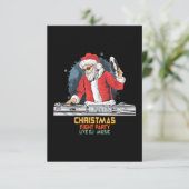 Invitation dj père Noël party club (Debout devant)