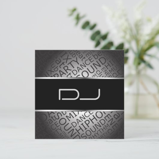 Invitation DJ unique (Debout devant)