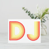 Invitation DJ vintage (Debout devant)