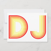 Invitation DJ vintage (Devant)