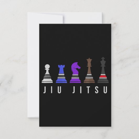 Invitation djiu jitsu    entraînement, cadeau bjj avec texte. (Devant)