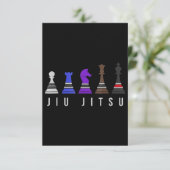 Invitation djiu jitsu    entraînement, cadeau bjj avec texte. (Debout devant)