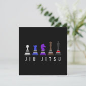 Invitation djiu jitsu    entraînement, cadeau bjj avec texte. (Debout devant)
