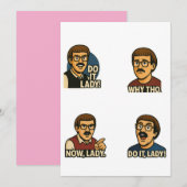 Invitation Do It Lady Meme - Drôle Retro Citation Design (Devant / Derrière)