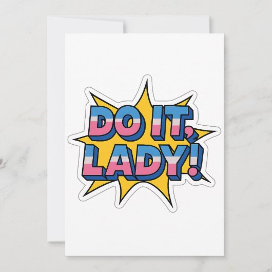 Invitation Do It Lady Meme - Drôle Retro Citation Design (Devant)