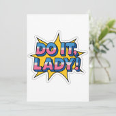 Invitation Do It Lady Meme - Drôle Retro Citation Design (Debout devant)