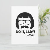 Invitation Do It Lady Meme - Drôle Retro Citation Design (Debout devant)