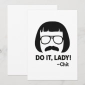 Invitation Do It Lady Meme - Drôle Retro Citation Design (Devant / Derrière)
