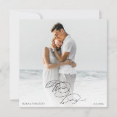 Invitation *~* do-it-yourself AR6 Deux PHOTO RSVP QR Mariage (Devant)