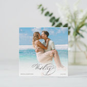 Invitation *~ do-it-yourself deux PHOTO RSVP QR AR6 Mariage (Debout devant)