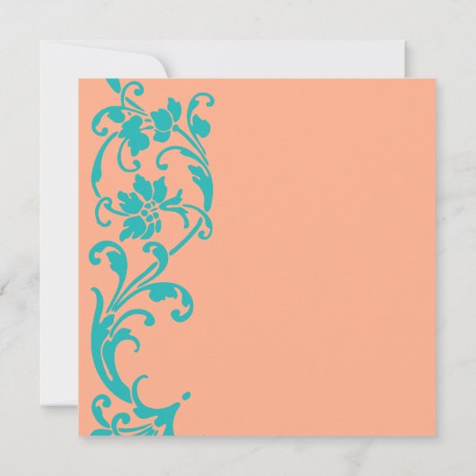 Invitation do-it-yourself Élégant script Enregistrer la date  (Dos)