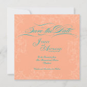 Invitation do-it-yourself Élégant script Enregistrer la date  (Devant)