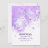 Invitation do-it-yourself Élégante montre nuptiale en or et e (Dos)