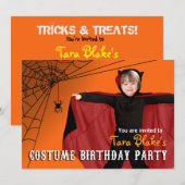 Invitation DO-IT-YOURSELF Enfants Halloween Costume photo fêt (Devant / Derrière)