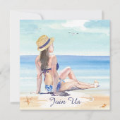 Invitation *~* do-it-yourself Plage tropicale AR29 Générique (Devant)