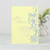 Invitation do-it-yourself Simplicité élégante en crème à beur (Debout devant)