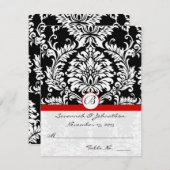 Invitation do-it-yourself vous cochez et pliez les Mariages d (Devant / Derrière)