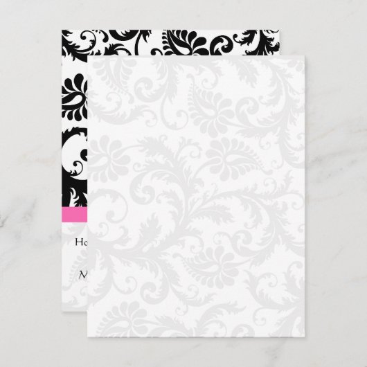 Invitation do-it-yourself vous cochez et pliez les Mariages d (Devant / Derrière)