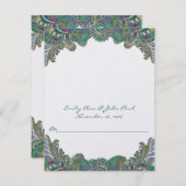 Invitation do-it-yourself vous cochez et pliez les Mariages d (Devant / Derrière)