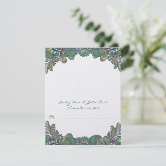 Invitation do-it-yourself vous cochez et pliez les Mariages d (Debout devant)