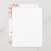 Invitation do-it-yourself vous cochez et pliez les Mariages d (Devant / Derrière)