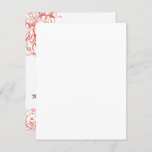 Invitation do-it-yourself vous cochez et pliez les Mariages d (Devant / Derrière)