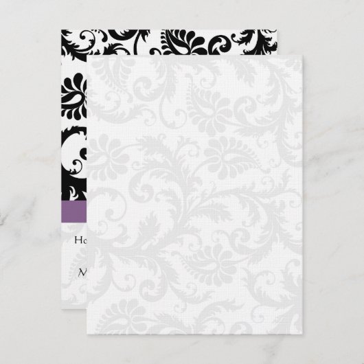 Invitation do-it-yourself vous cochez et pliez les Mariages d (Devant / Derrière)